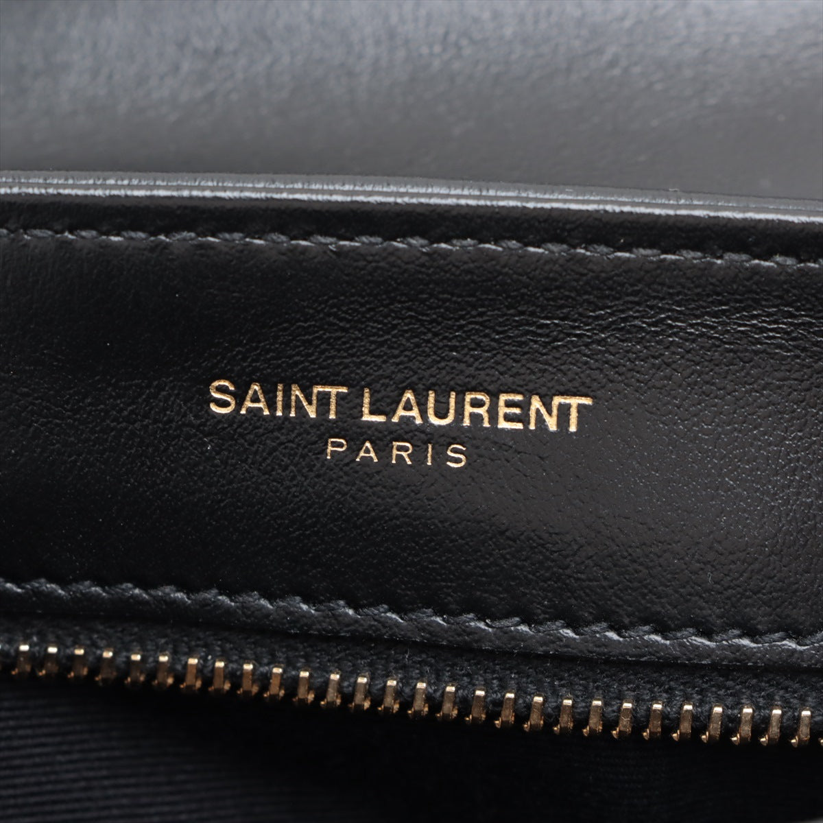 Saint Laurent Rule Leather Shoulder Bag Black 467072 RUB