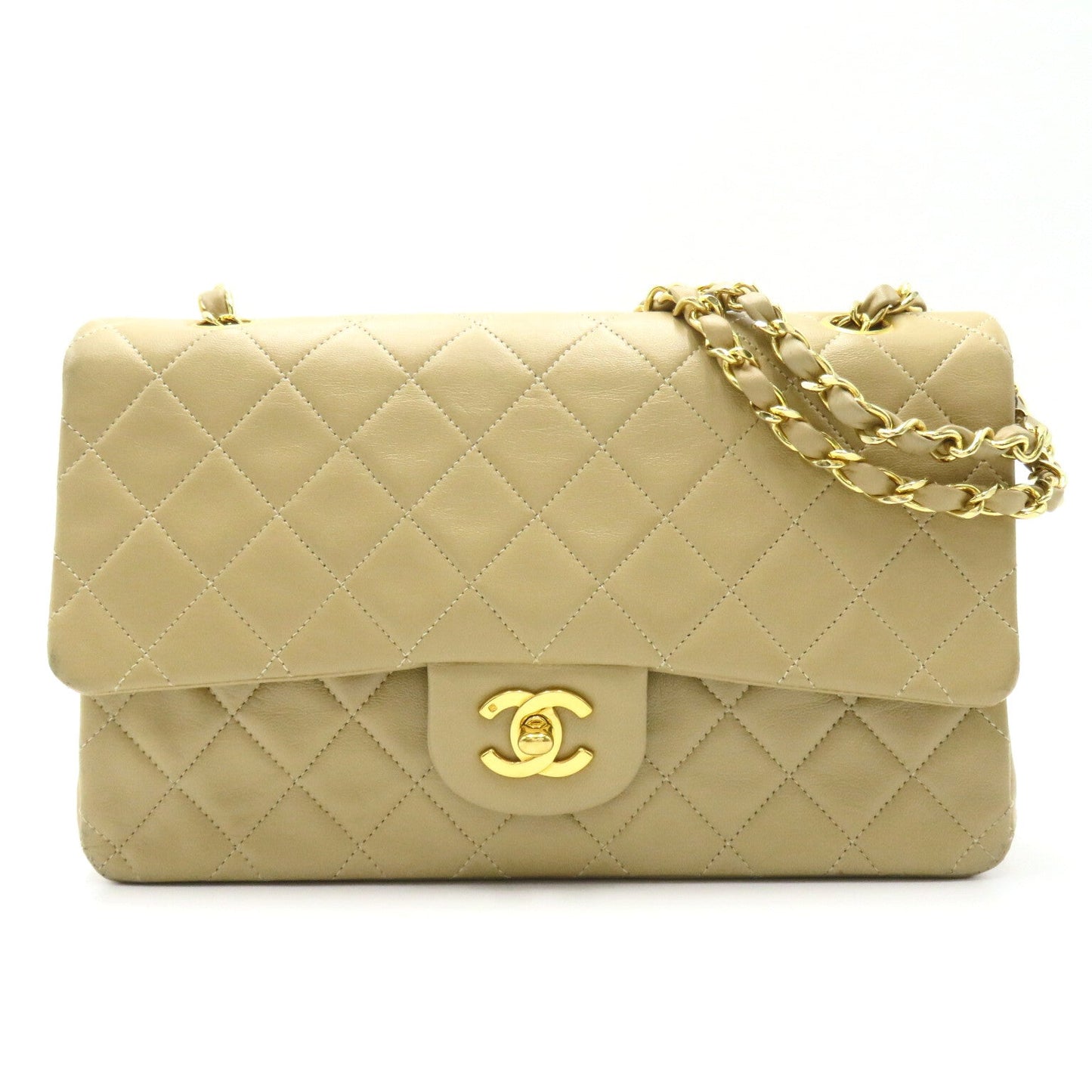 Chanel Double Flap Chain Shoulder Shoulder Bag  Beige Ladies Ladies Ladies Ladies Ladies Ladies Ladies Ladies Ladies Ladies