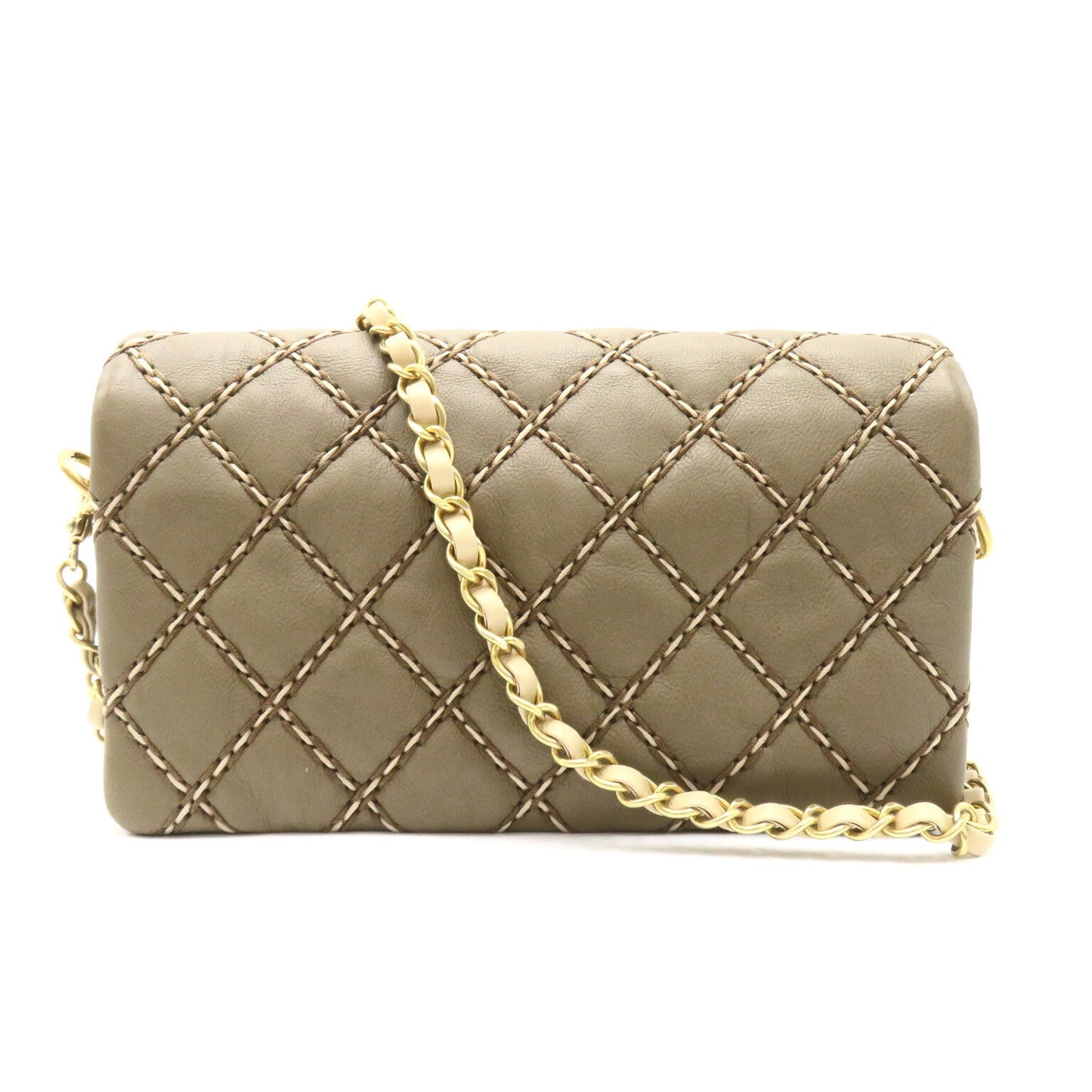 CHANEL CHANEL Chain Sder Chain Shoulder Bag    Beige  Range