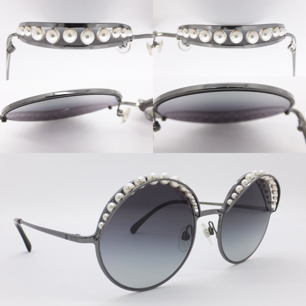 Chanel Sun Sunglasses  Pearl Ivory 4234  Size 53  20 140 Black Metal Coco Glasses Small  Glasses Other