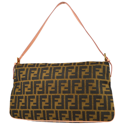 Fendi Brown Zucca Rhinestone Handbag