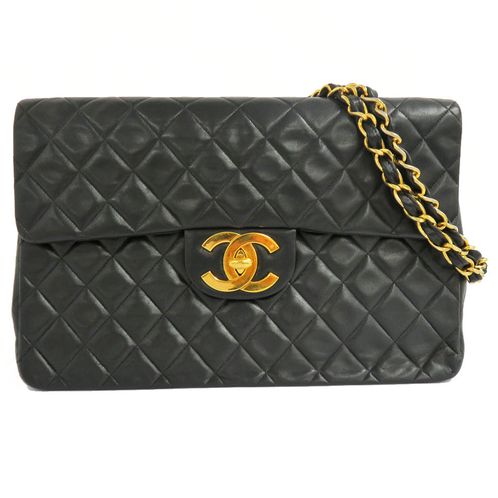 Chanel 34 Chain Shoulder Bag Black G  A01094 Black 2nd Room in Leather Decamat