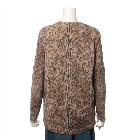 Saint Laurent  Wool Cardigan XS  Black x G 390456 Leopard