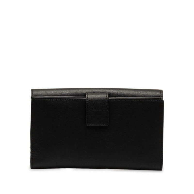 Fendi Peekaboo Long Wallet 8M0308 Black Leather  Fendi