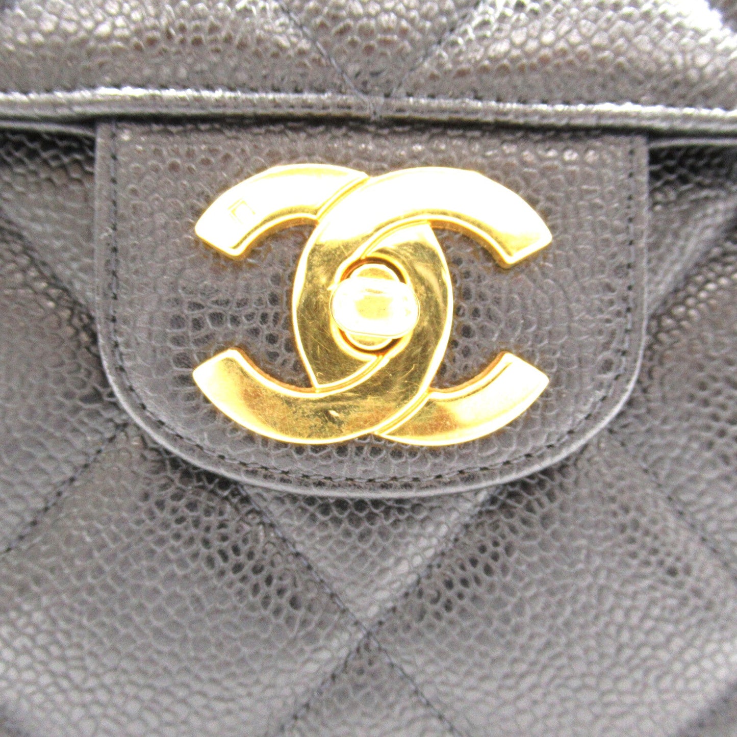 CHANEL Matrasse Handbag Handbag Caviar S  Black Ladies