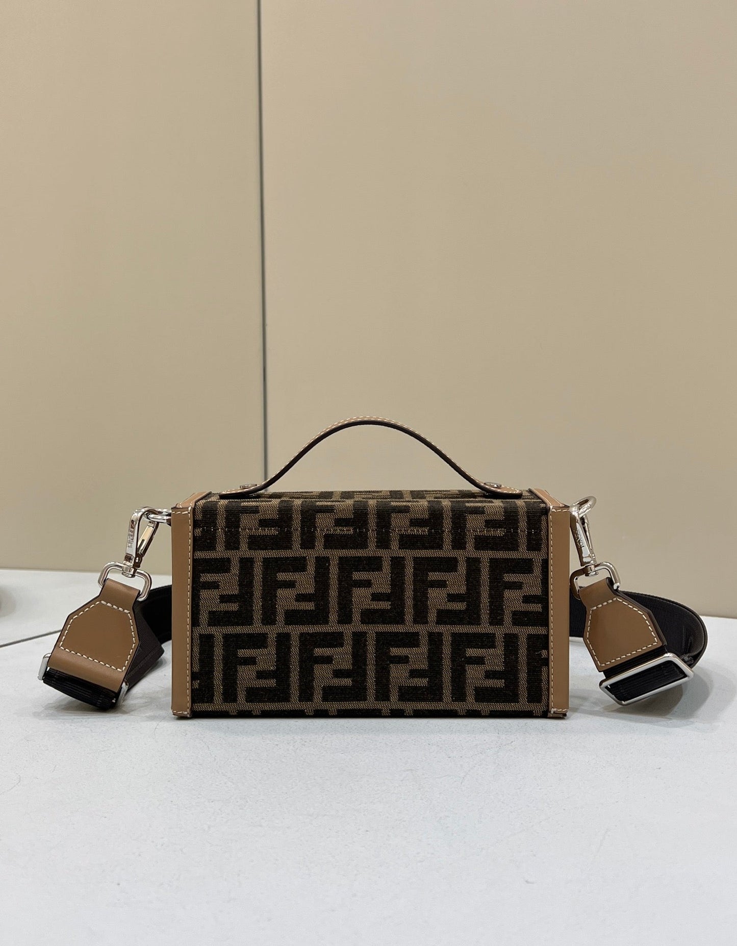 Fendi Mon Baguette Soft Trunk Brown Bag For Woman 21.5cm/8.5in