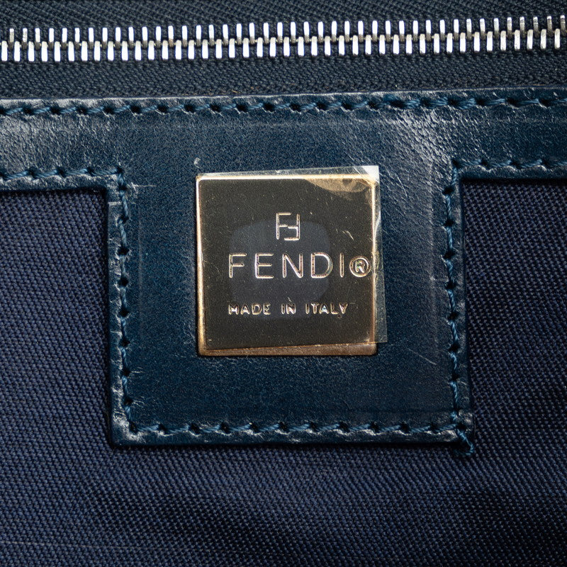 Fendi Zucca Mini  Bag Navy Green Multicolor Nylon Leather  Fendi