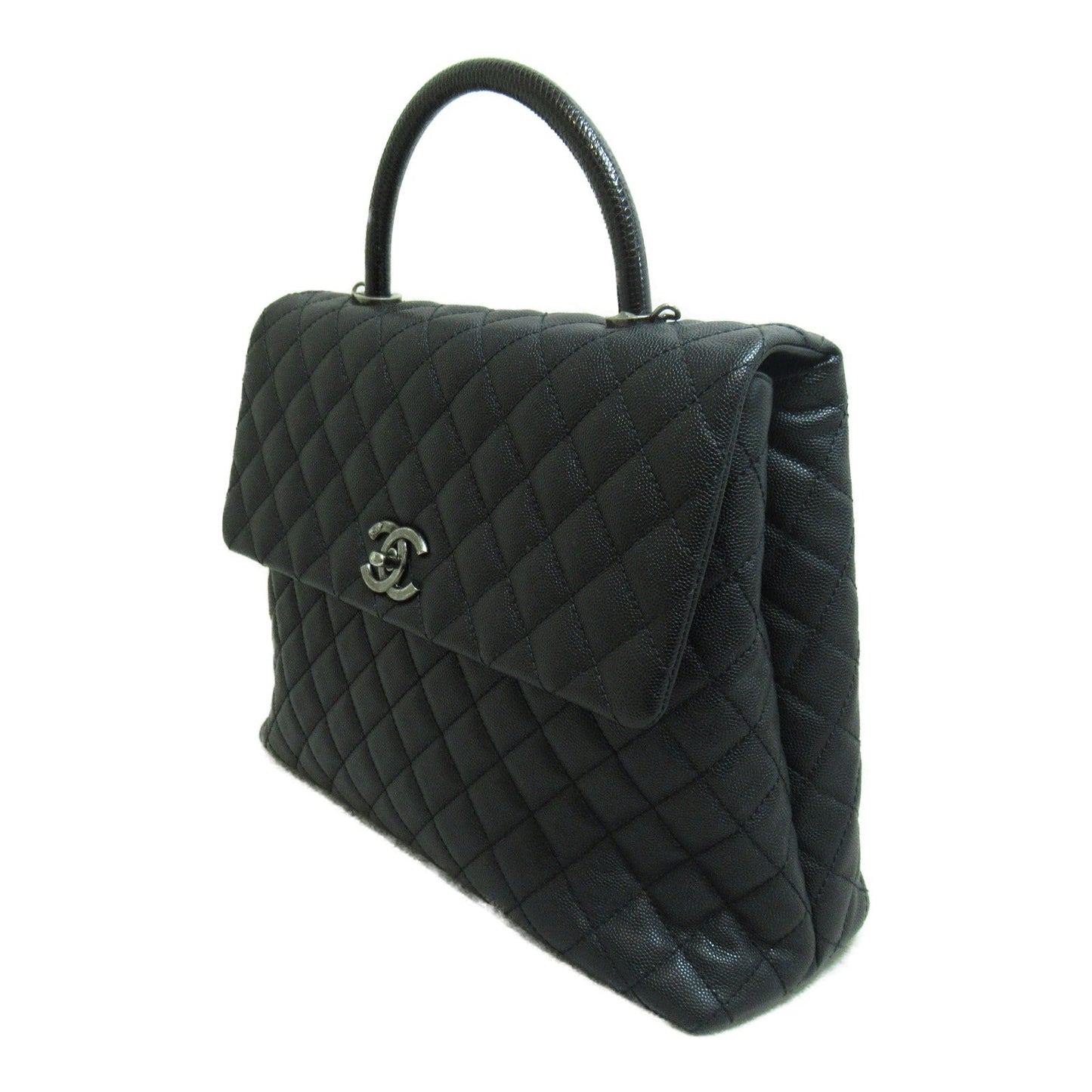 Chanel Coco Handler 2w Shoulder Bag 2w Shoulder Bag Caviar S  Black A92991