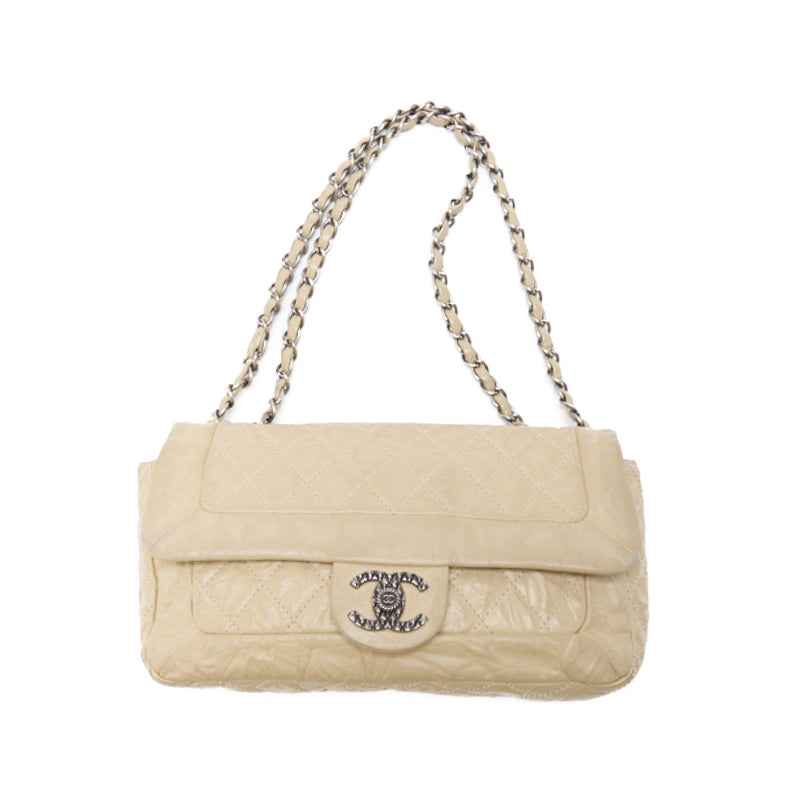 CHANEL 【CHANEL】 Matrasse Chain Shoulder Vintage  Ivory (Silver G) Mini shoulder bag  shoulder bag Hybrid 【 Ship】 Vintage shoulder bag Mini shoulder bag Lady shoulder bag