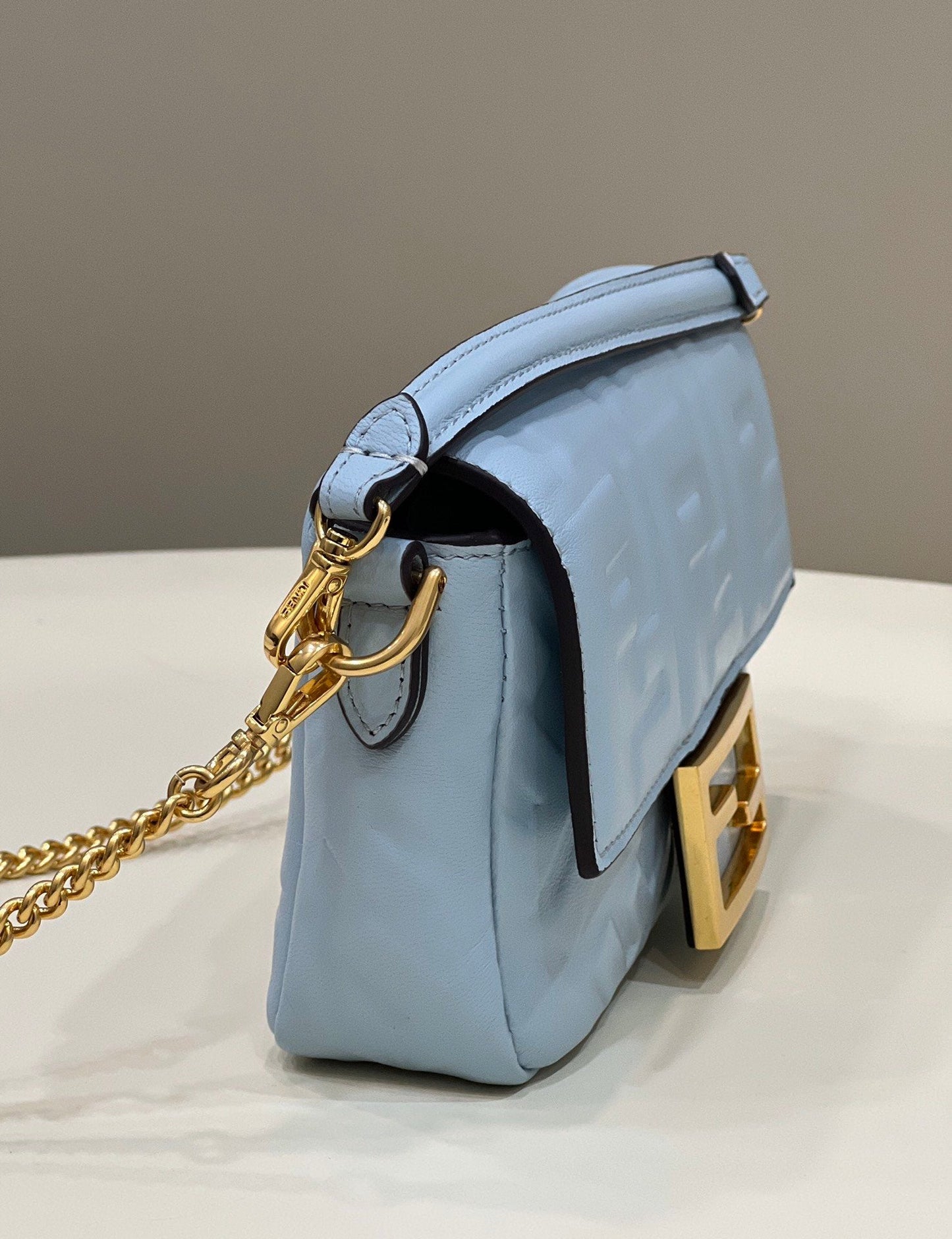 Fendi Baguette Blue  Crossbody Bags