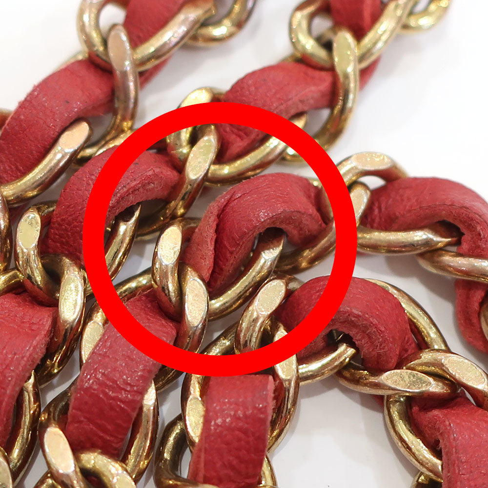 CHANEL Chain Belt CC Mark Coin  Accessories Vintage 1982 approximately 970 cm approximately 1156 g Red/Gen GP Gold  Women  Dress Little Other Console only