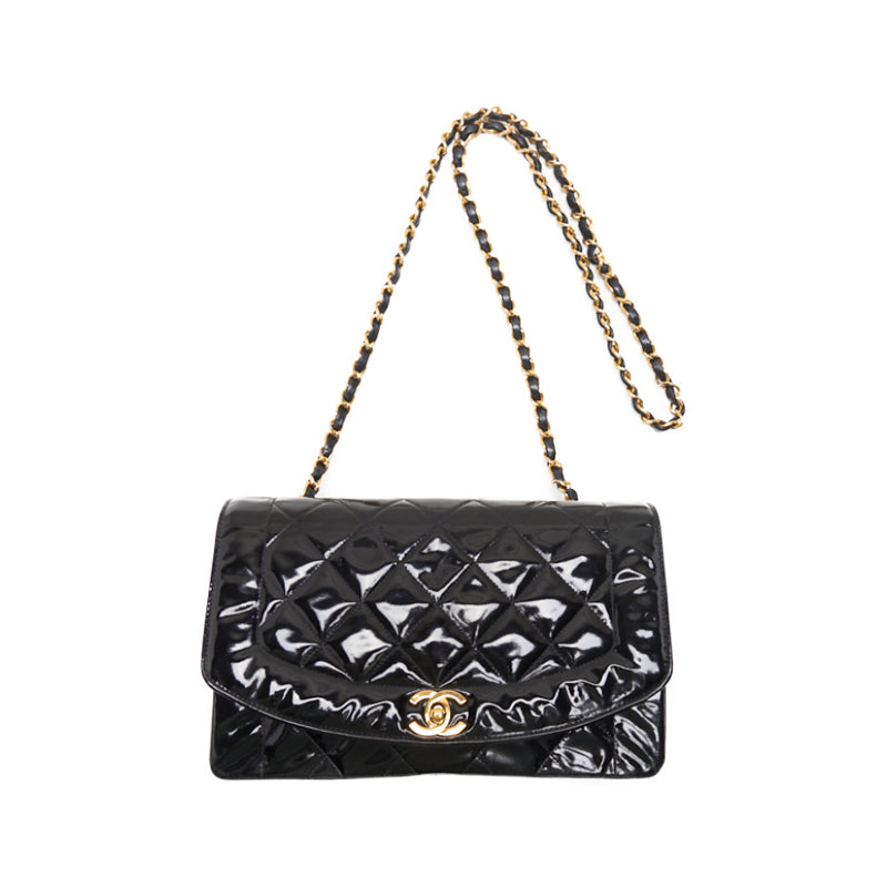 Chanel Matrasse Dianaflap Chain Shoulder Emalje Black  Shoulder Bag Mini Shoulder Bag  Bag Hybrid 【 Ship】  Yaboo Online