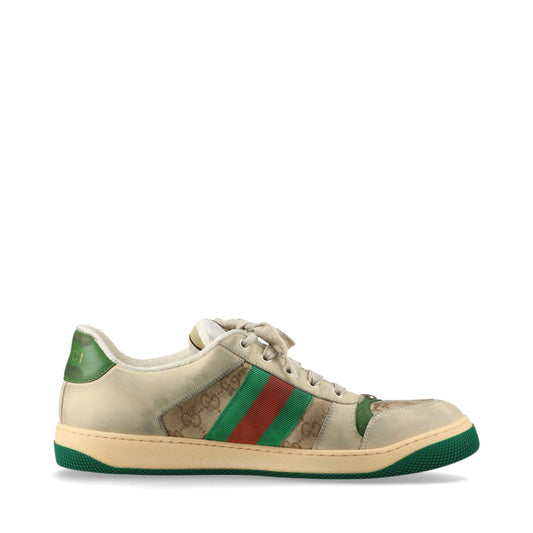 Gucci screener canvas x leather sneaker 11 men multi-colour vintage processing GG Supreme sy line    store