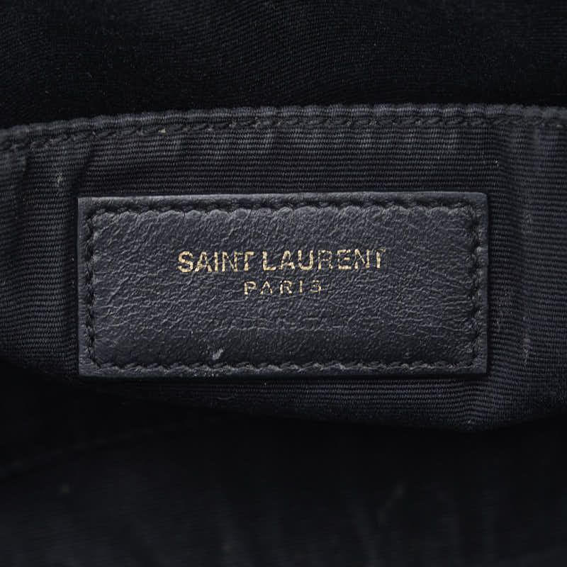 Saint Laurent Lou Cassandra V Stick Tasel  Shoulder Bag Camera Bag 520534 Black Leather  Saint Laurent