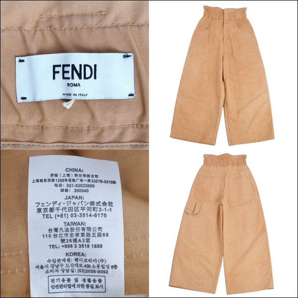 Fendi Fendi Pants Wide Pants Cotton Landless Bottoms  Made in Italy 36 (equivalent to S) Orange  Fendi