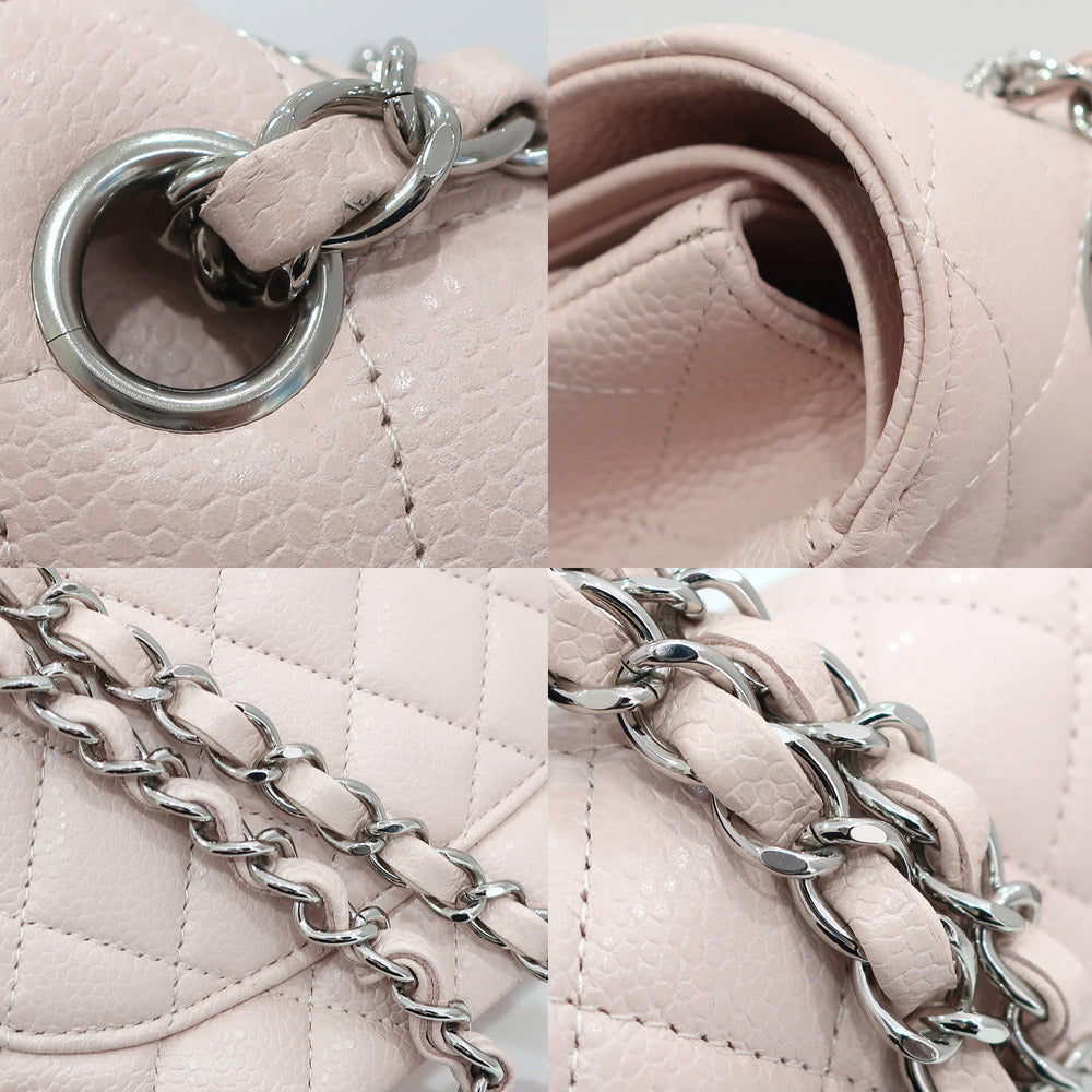 Chanel Bag Matrasse 25 A01112 Chain Shoulder CC Mark W Flap Caviar S Pink/SV G   Women 19th/8-digit   Card  Bag