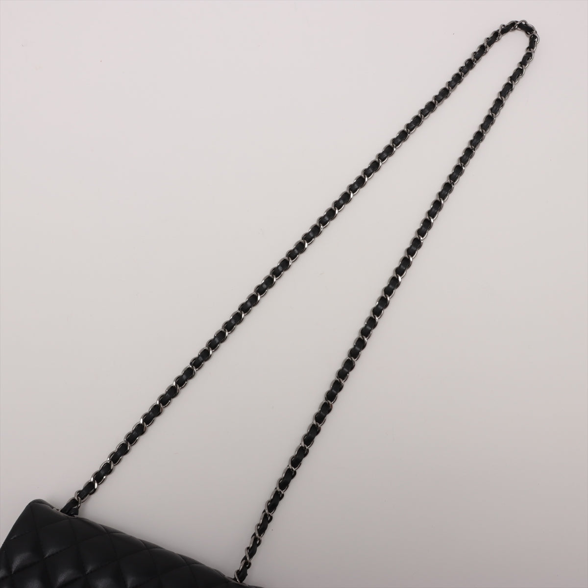 Chanel Mini hey Ramshey Single Chain Single Chain Bag Black Silver G  23rd