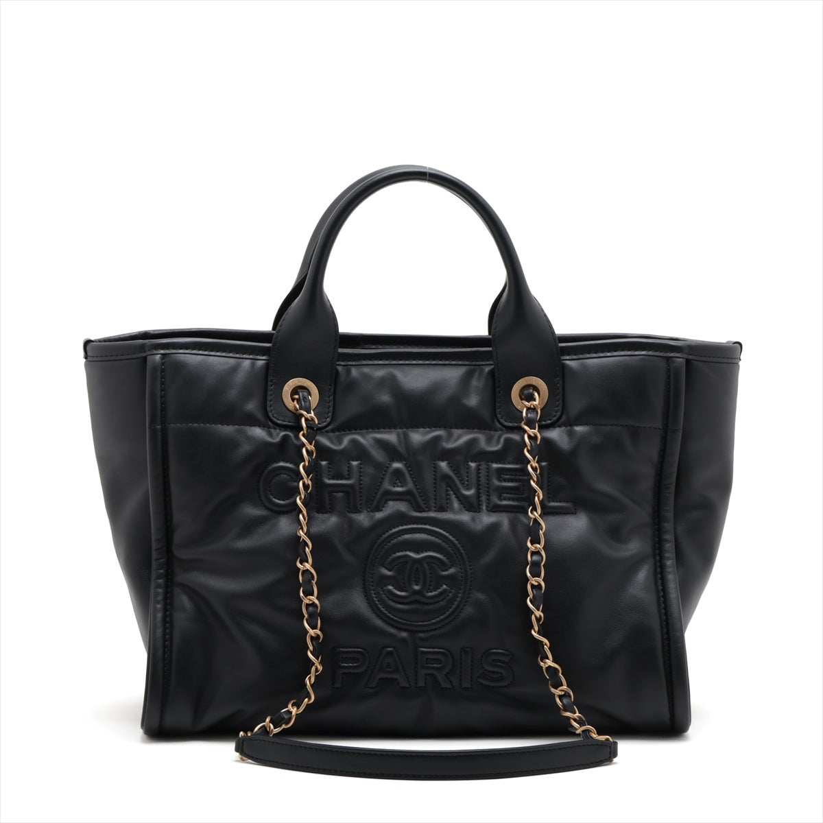 Chanel Deauville MM  Chantrot Bag Black G