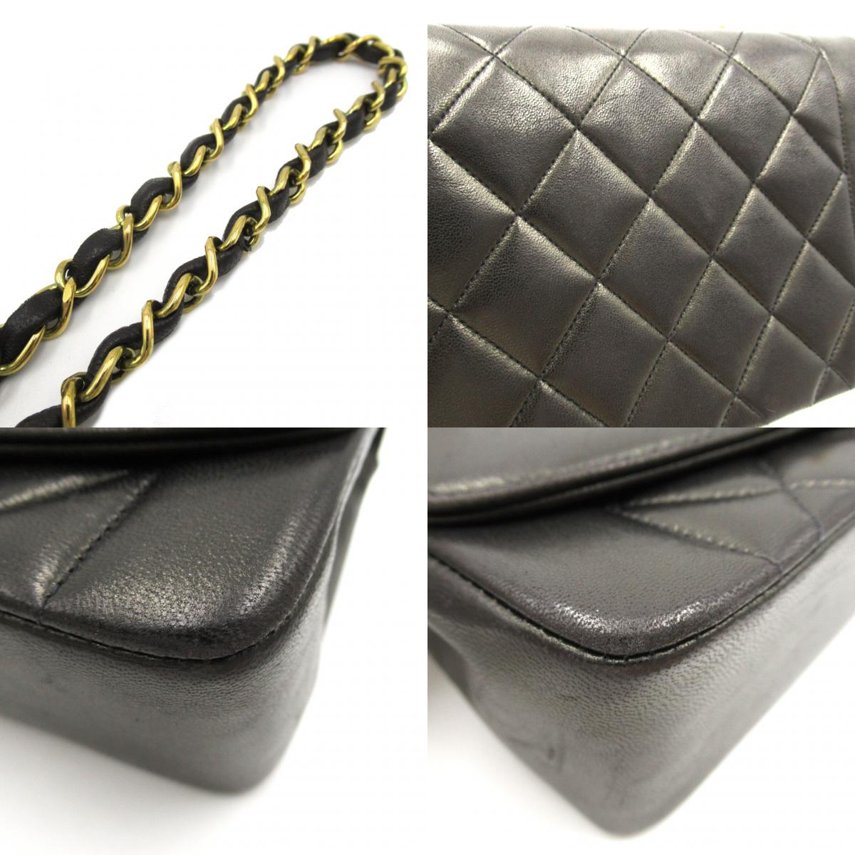 Chanel Chanel Diamond Chain Shoulder Shoulder Bag  Black Ladies Diamond Chain Shoulder