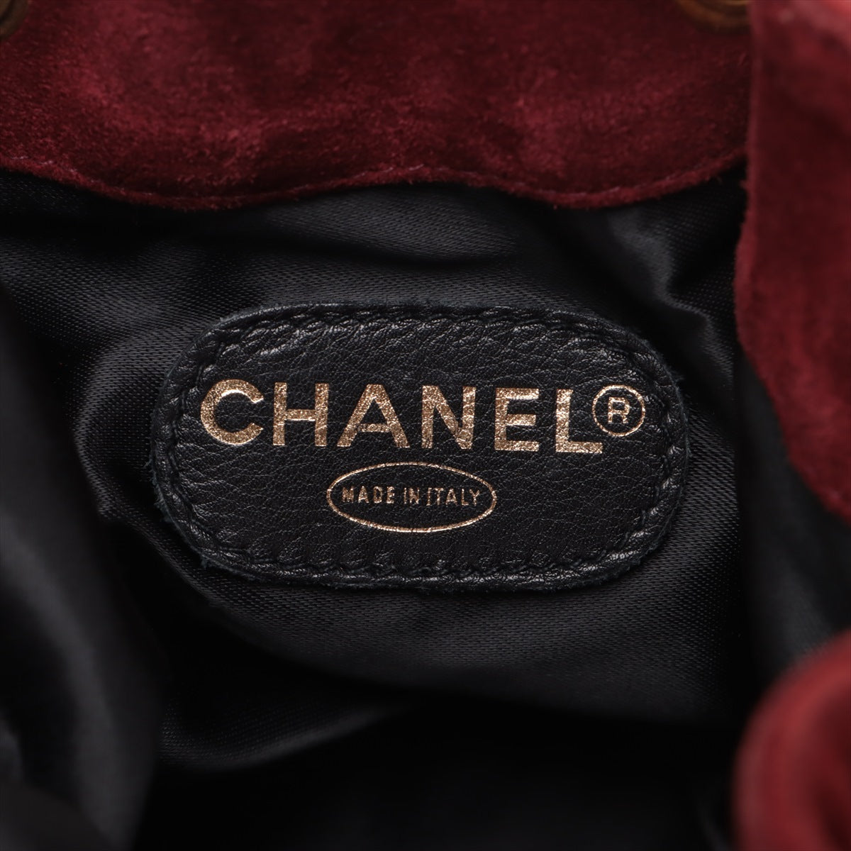 Chanel Coco Suede Handle Shoulder Bag Bordeaux G  3rd