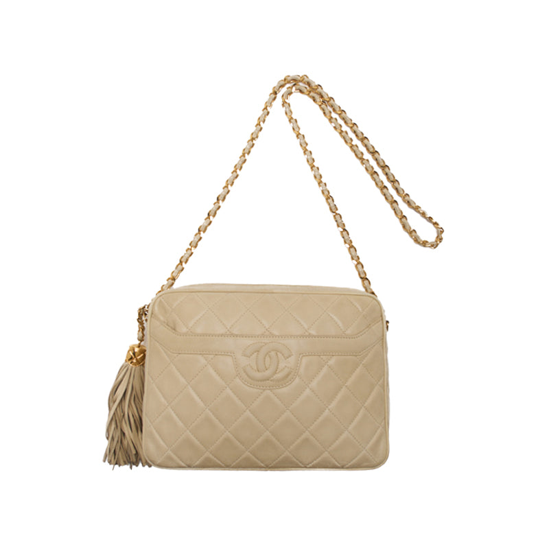 Chanel Matrasse Coco Chain Shoulder  Fringes  Ivory (Gen Gold ) Shoulder Bag Mini Shoulder Bag  Bag Hybrid   Ship] Dharma Sharma Online