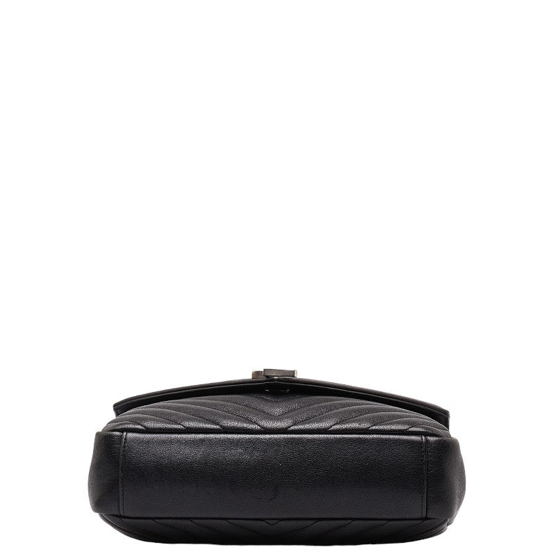 Saint Laurent College Handbag 2WAY 428056 Black Leather  Saint Laurent