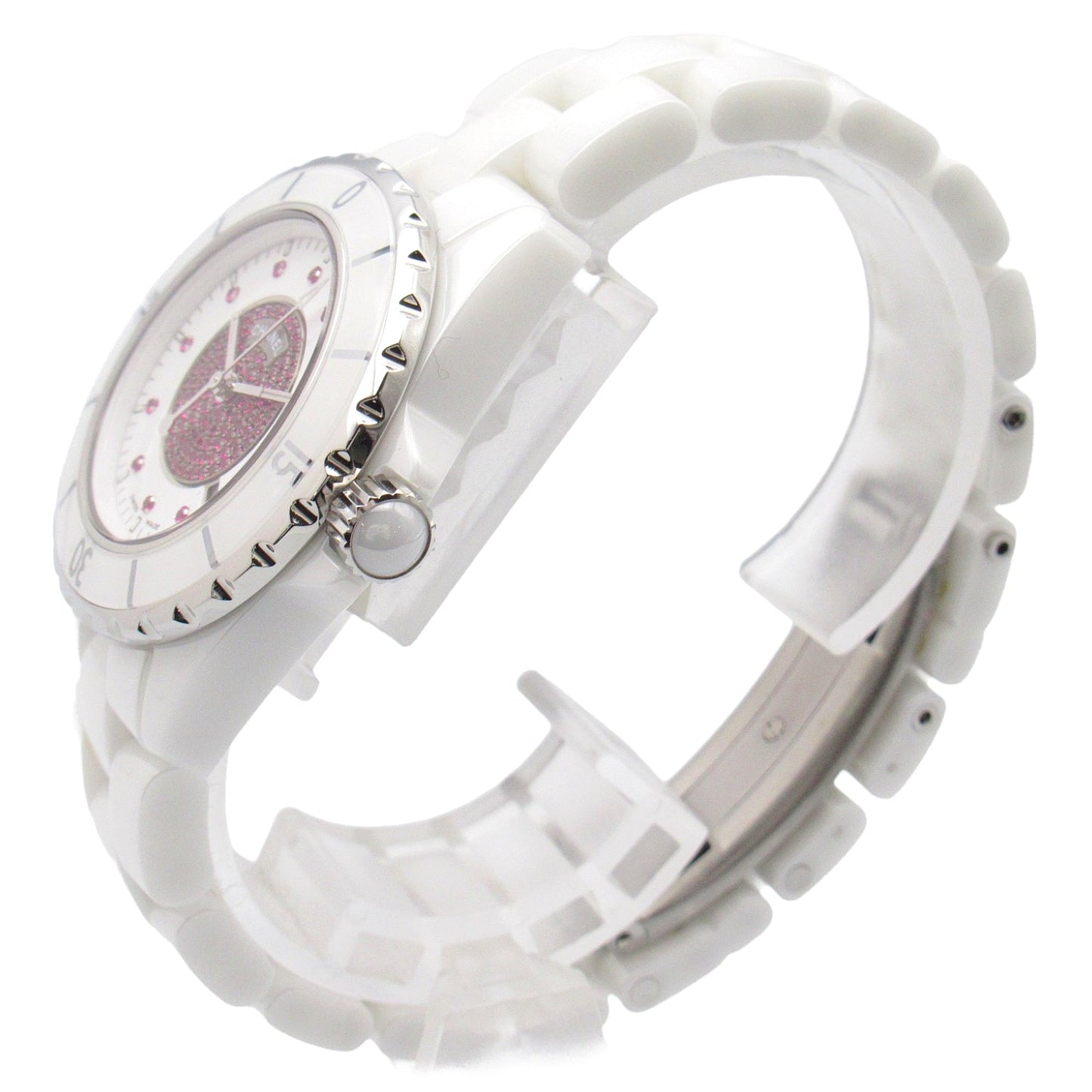 Chanel J12 12P Ru/Pavelby  Ceramic  White/Pink H2035