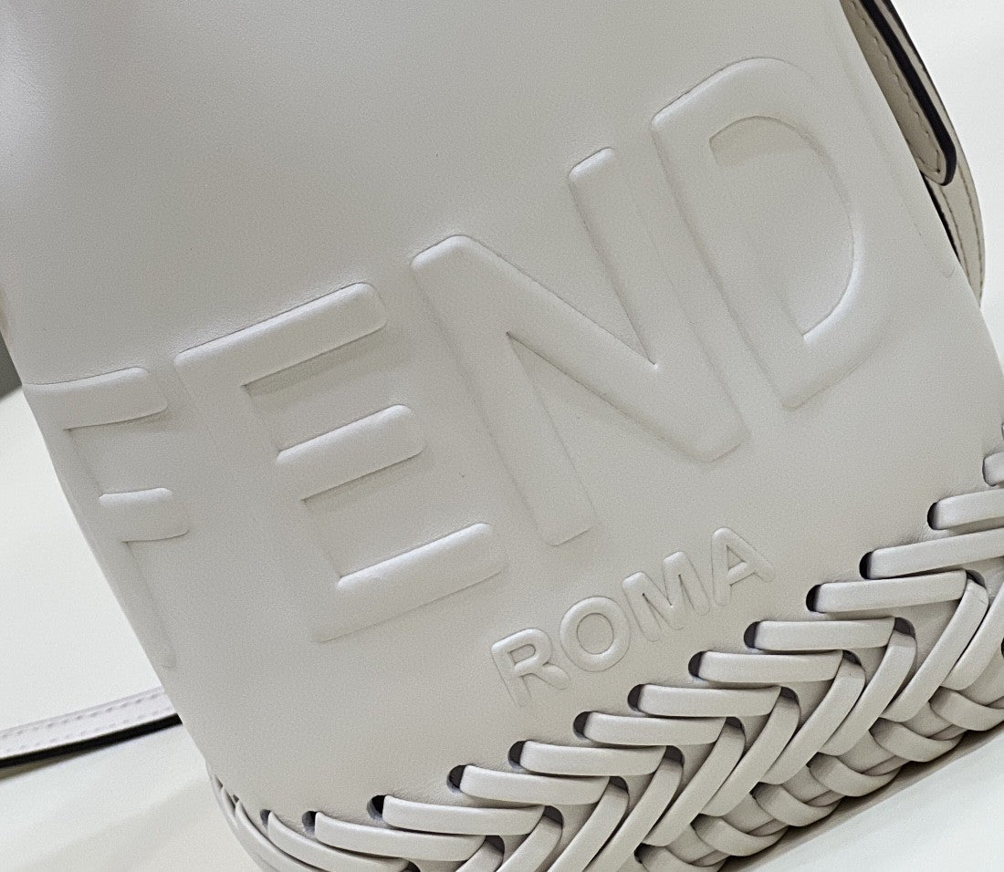 Fendi Mon Tresor White Mini-bag with stitching