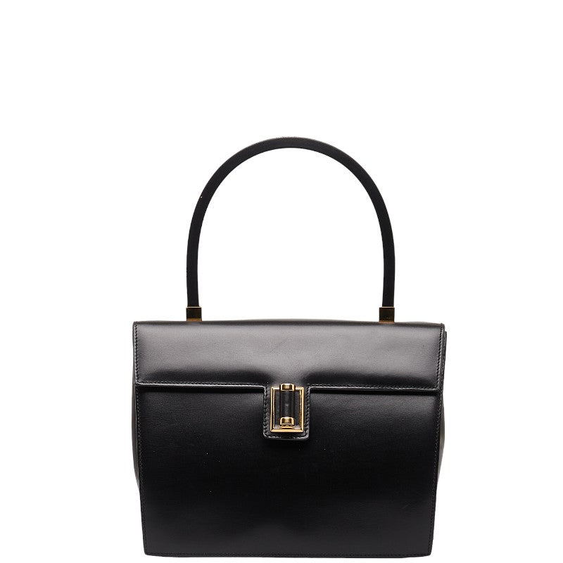 Gucci 96 Turn-Lock Kelly Handbag 000 46 0096 Black Leather  Gucci