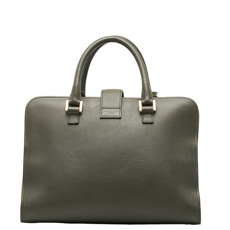 Saint Laurent Business Bag Briefcase in Calf Leather Grey CLD357395