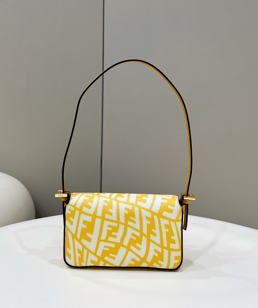 Fendi Mini Baguatte 1997 Yellow Glazed Bag For Woman 19.5cm/7.5in