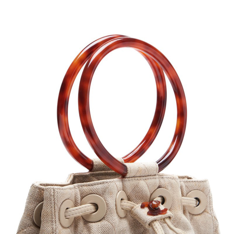 CHANEL 【CHANEL】Coco Handbag Canvas Beige Handbag  Handbag Hybrids【 Ship】ern Netherlands Online