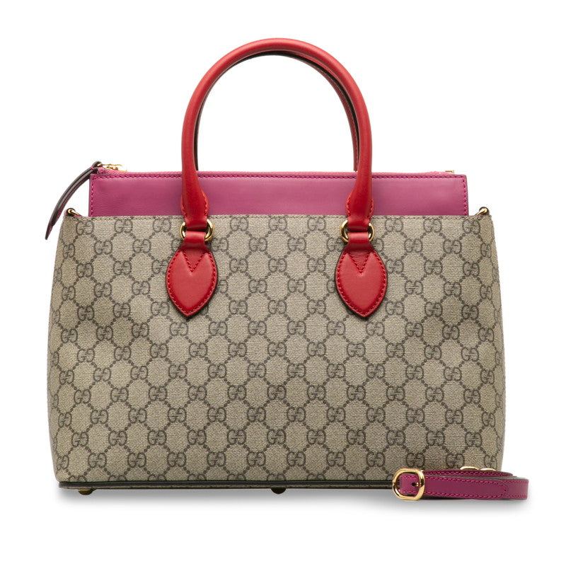 Gucci Beige Pink GG Handbag