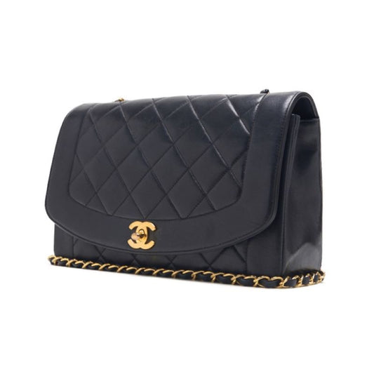 Chanel Matrasse Dianaflap Chain Shoulder  Black  Shoulder Bag Mini Shoulder Bag  Bag Hybrid 【 Ship】  Mountain Bookstore Online