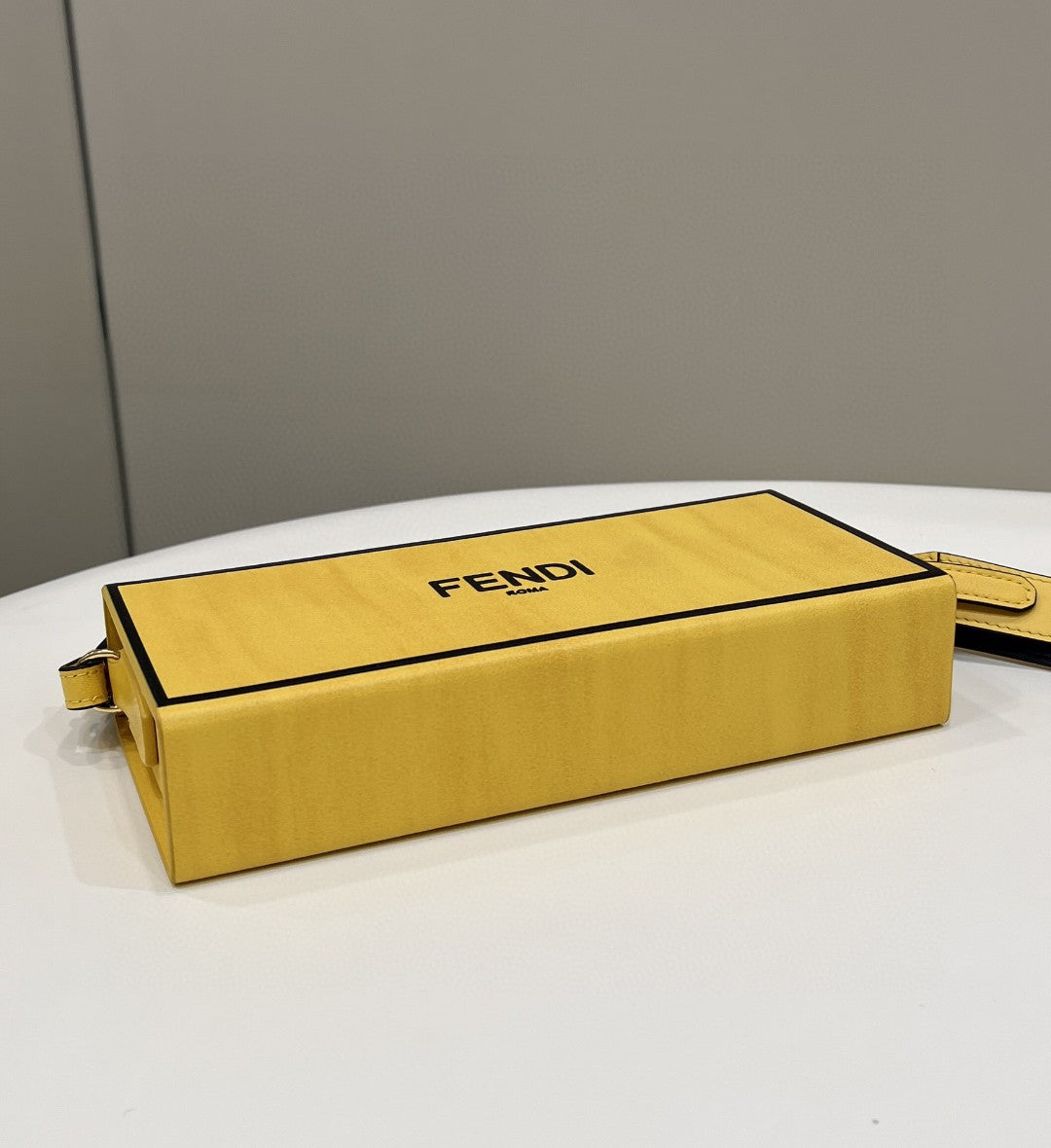 Fendi Horizontal Box Yellow Bag