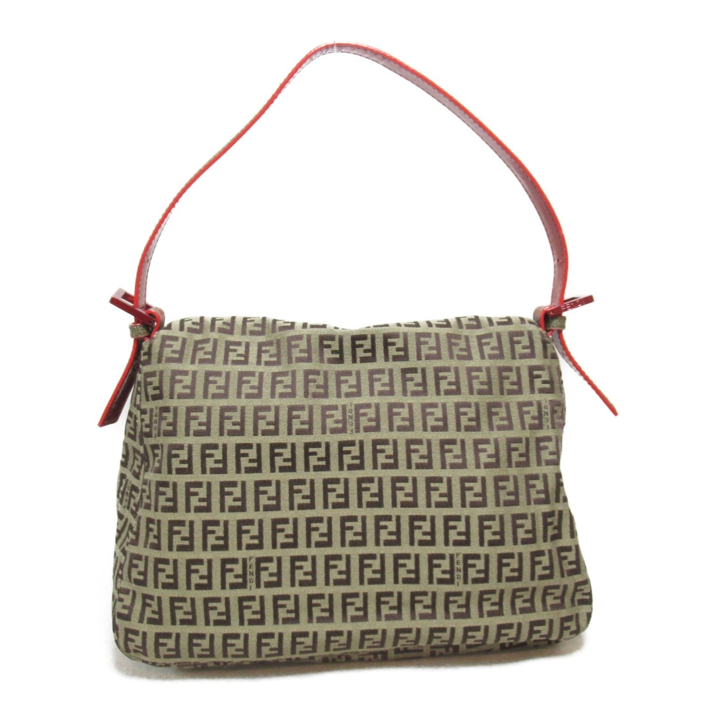 Fendi Fendi Zucchini Nonerman Bucket Shoulder Bag Canvas  Beige Dark Brown ()