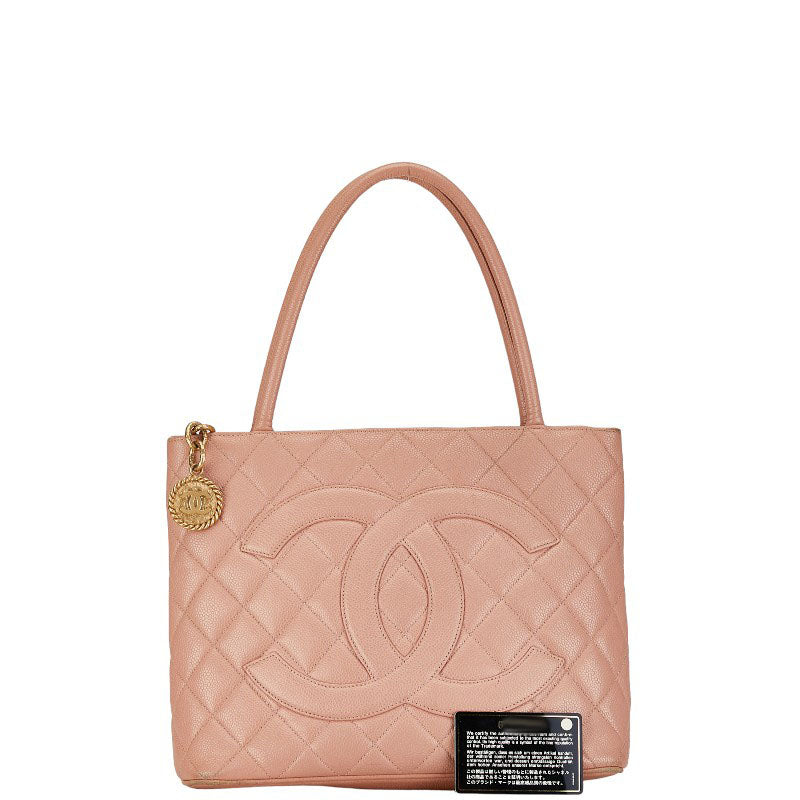 CHANEL MATRASSES DECACOCOMMARK Tote BAG HOLDER BAG ROSE CABIA SKIN CHANEL LADY CHANEL CHANEL