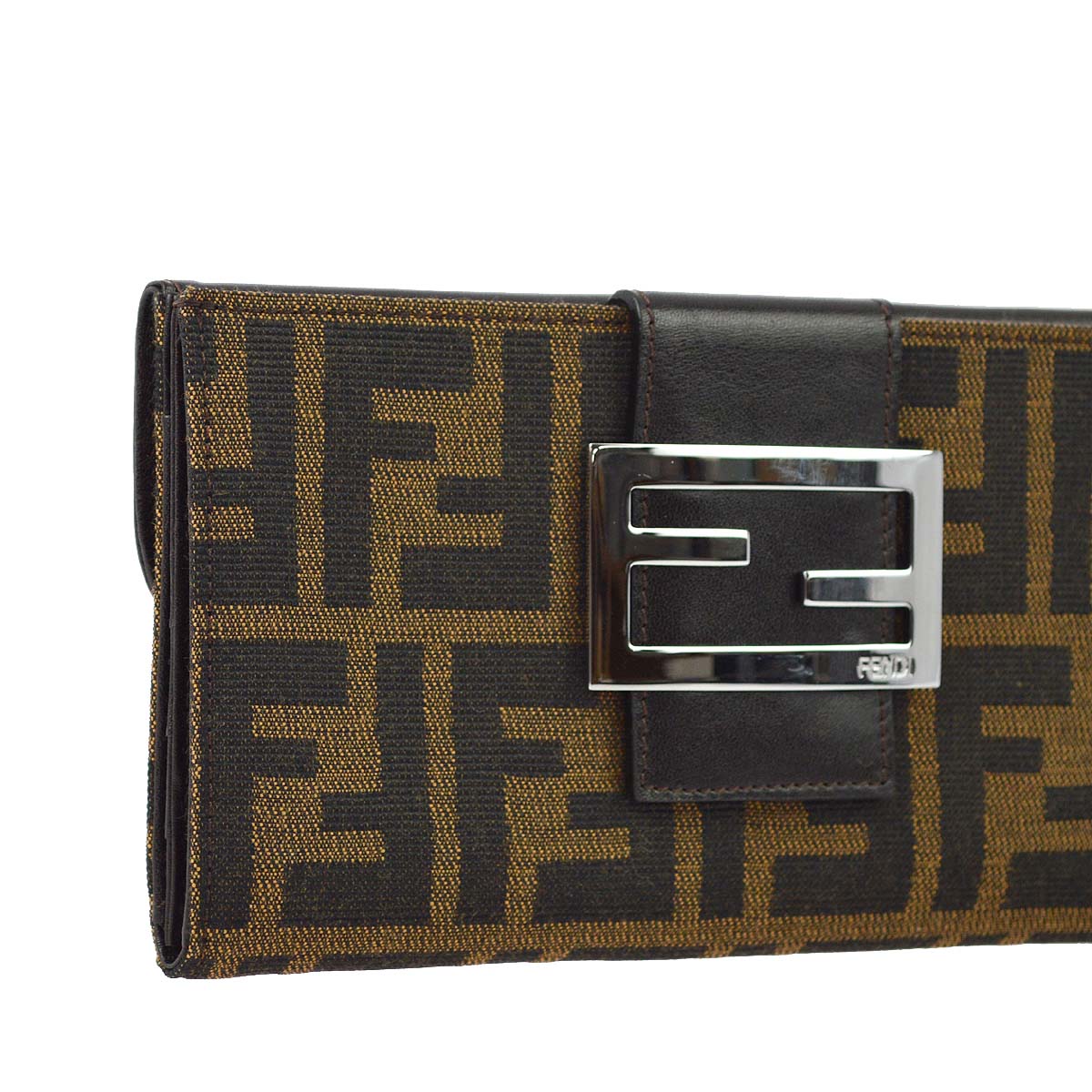 Fendi Brown Zucca Wallet Purse