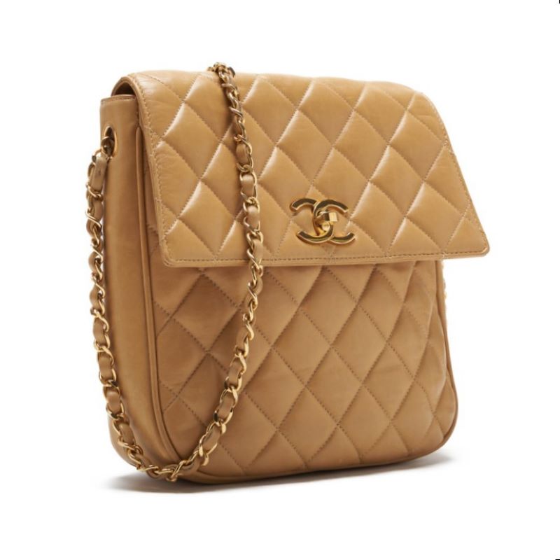 Chanel Matrasse  Strip Chain Shoulder  Beige  Shoulder Bag  Shoulder Bag Ladies Shoulder Bag Hybrid 【 Ship】【SS】 E-