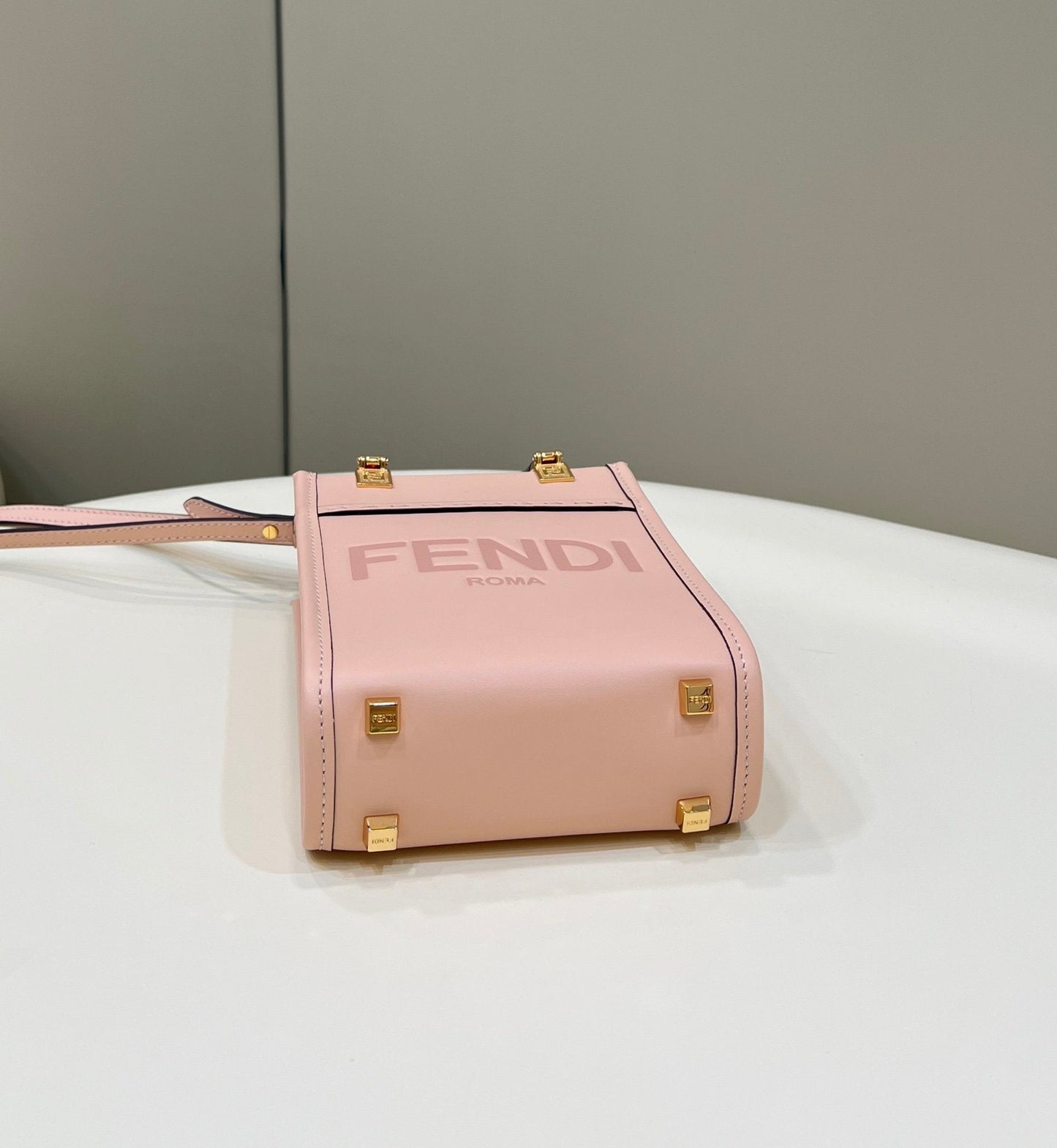 Fendi Mini Sunshine Shopper Pink