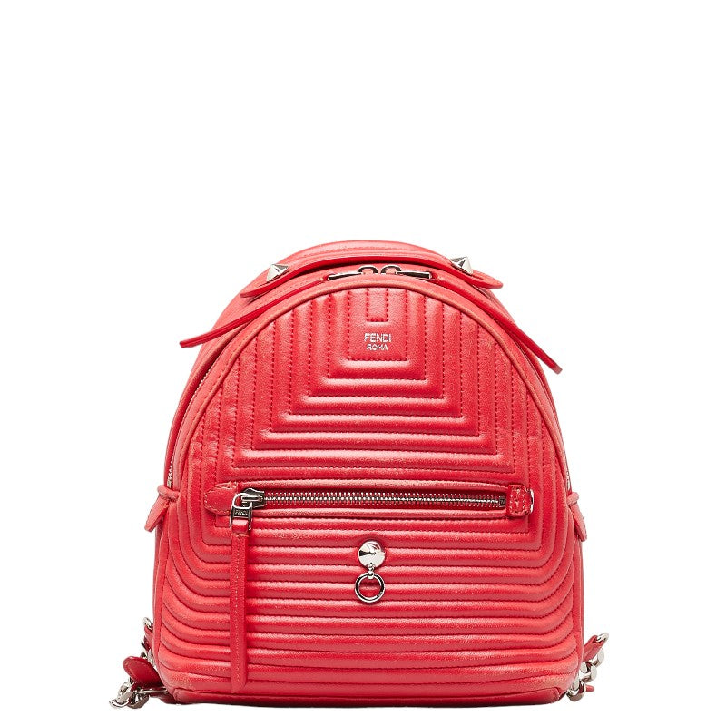 Fendi Byzaw Backpack 8BZ038 Red Leather  Fendi