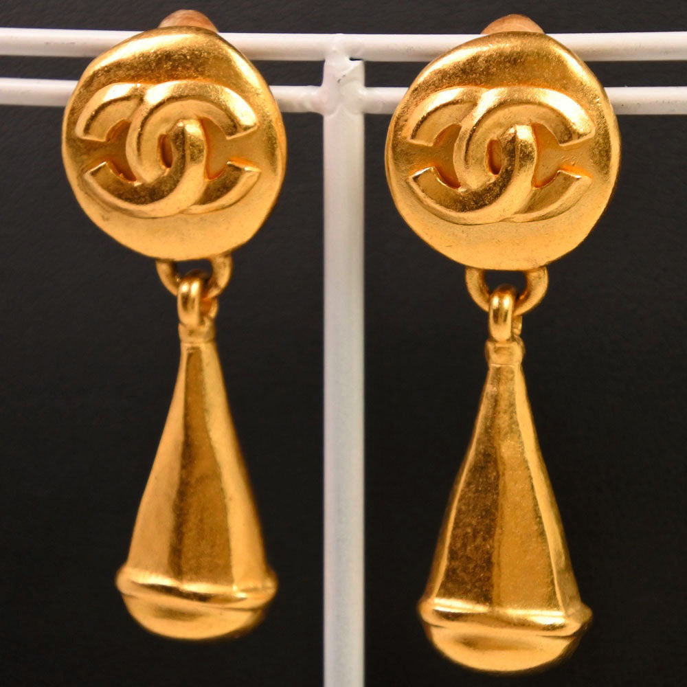 Chanel Earring Swing/Coco G  Gold 96P  29.8g  A-Rank Earring