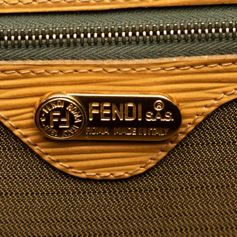 Fendi Fendi handbags canvas/leather brown beige ladies and gentlemen