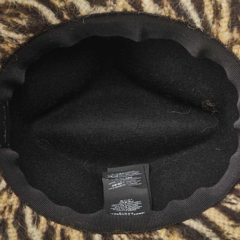 Saint Laurent Top Hat in Wool Beige Ladies