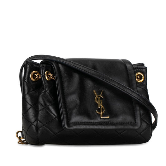 Saint Laurent Mini rita YSL Logo Chain Shoulder Bag 672738 Black   Saint Laurent