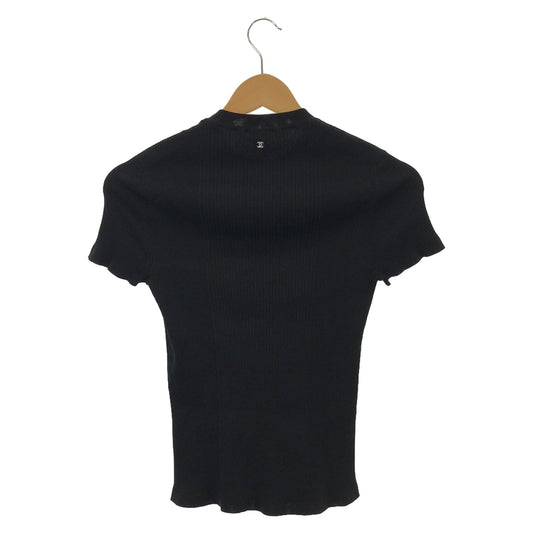 Chanel Half-Handed s Clothing Tops Cotton  Black P76440K10989