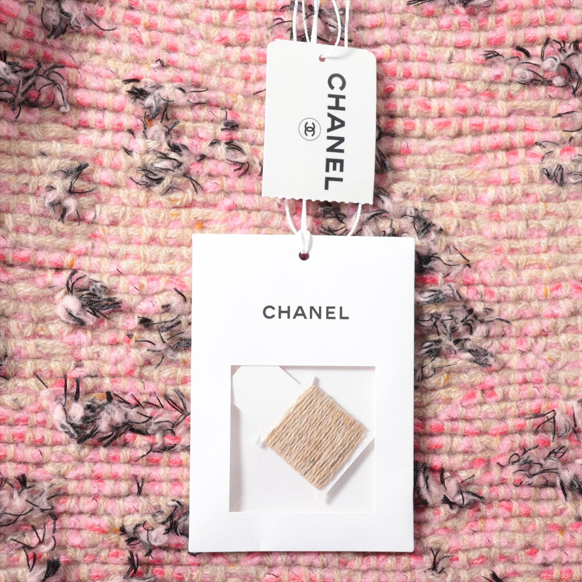 CHANEL COCOMARK 22K WOOL X CASIMIA NittedS SHORT 34 LADY BEIGE X ROSE P73897K10589