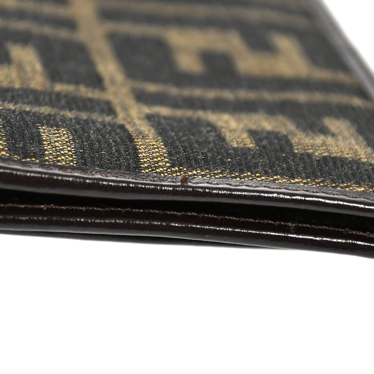 Fendi Zucca Shoulder Wallet Brown