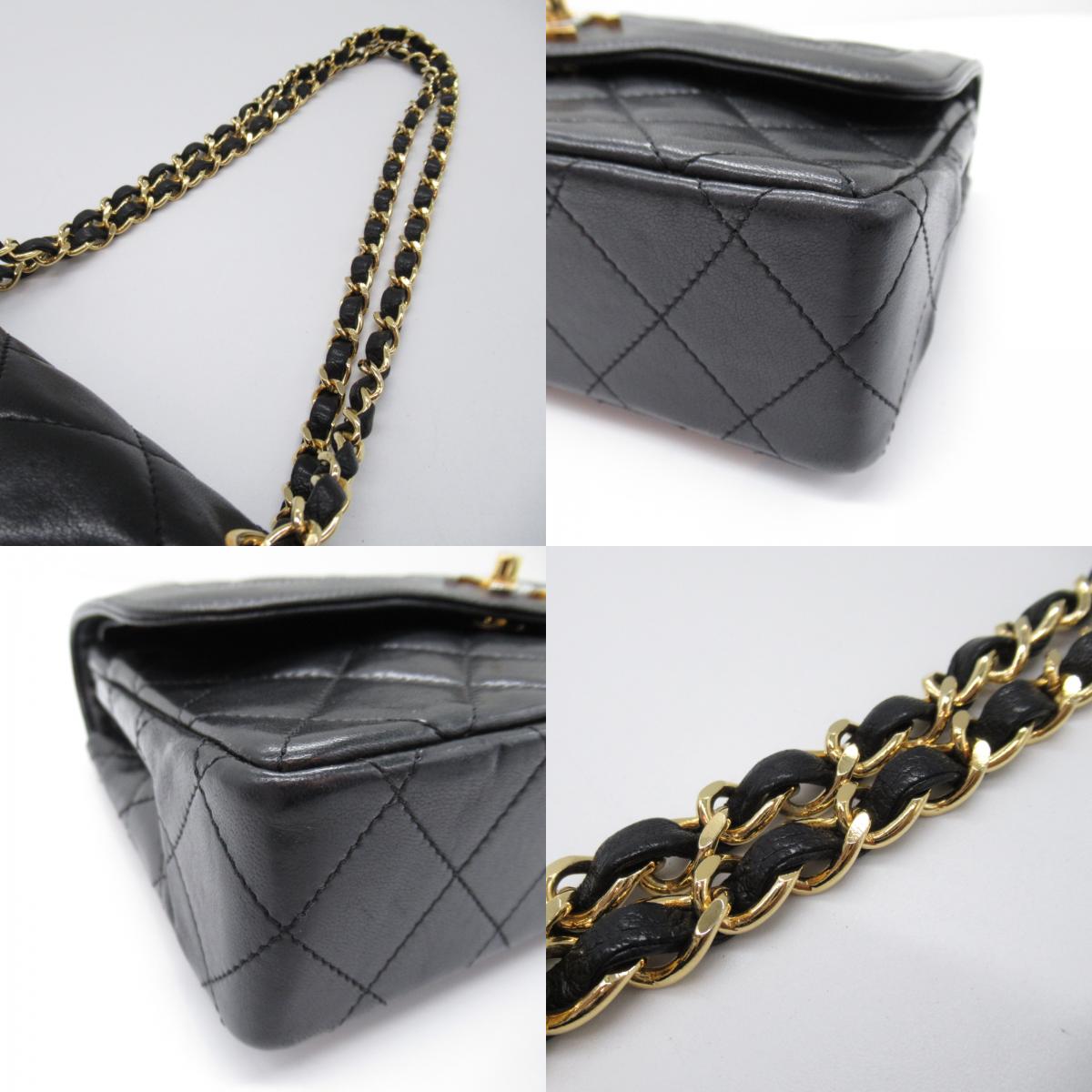 CHANEL CHANEL  Limited Matrasse Chain Shoulder Bag Shoulder Bag Leather  Black