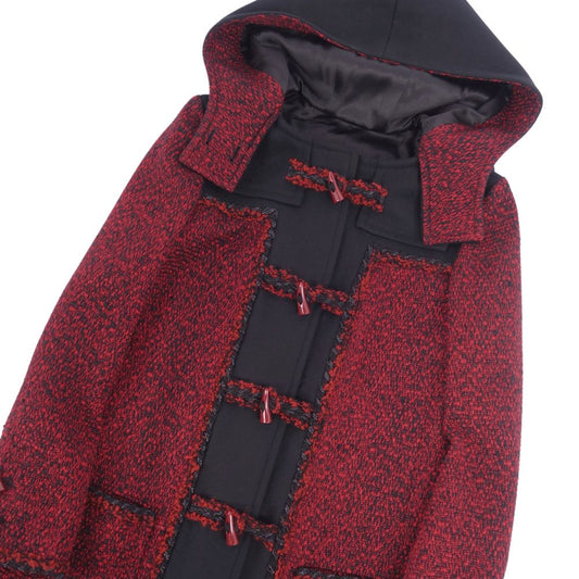 Chanel 11A P42310 Daphne Coat Mixed   French Made 40 (M equivalent) Red/Black